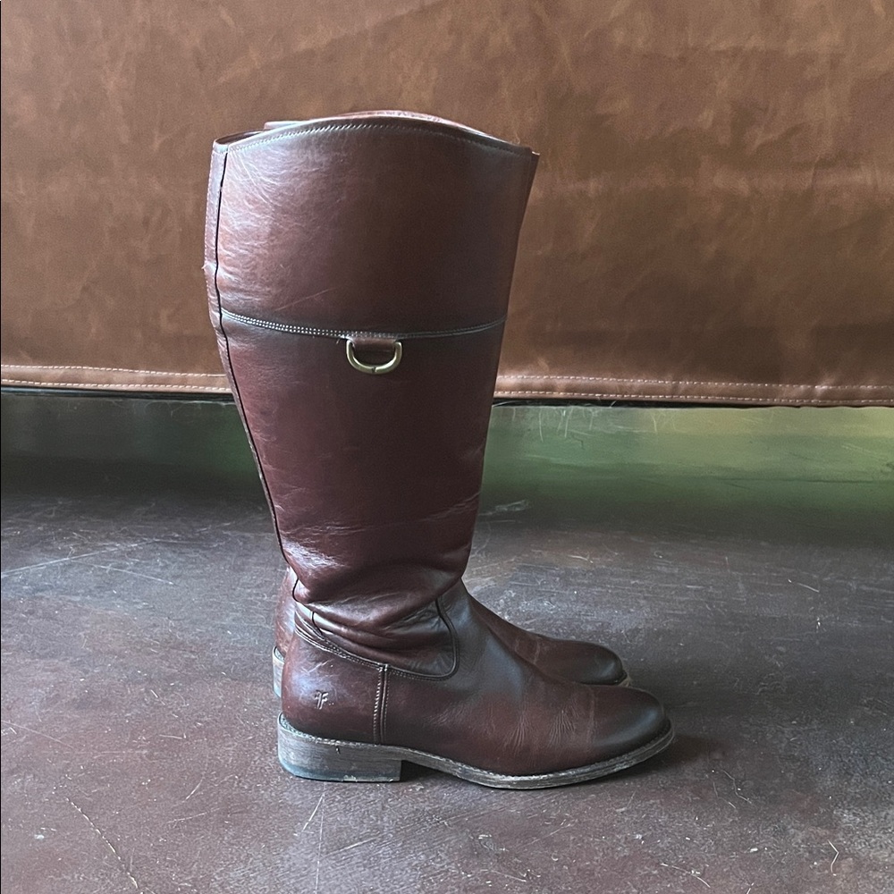 Women’s Frye Dark Brown Boots, Wide Calf.